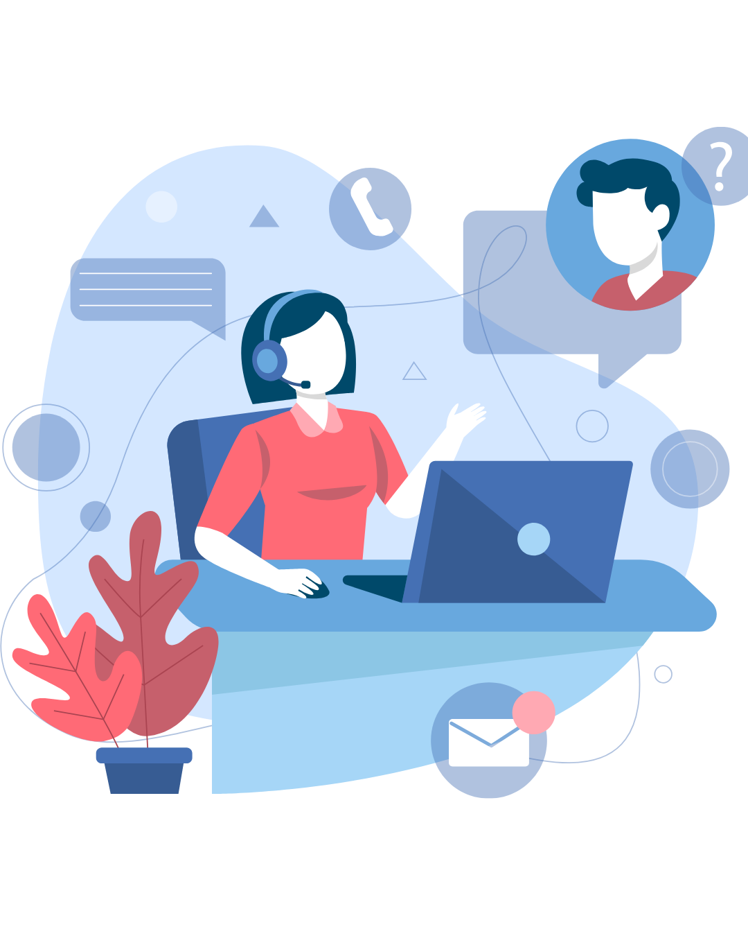 QueueLess Service Platform Overview Logo Graphic
